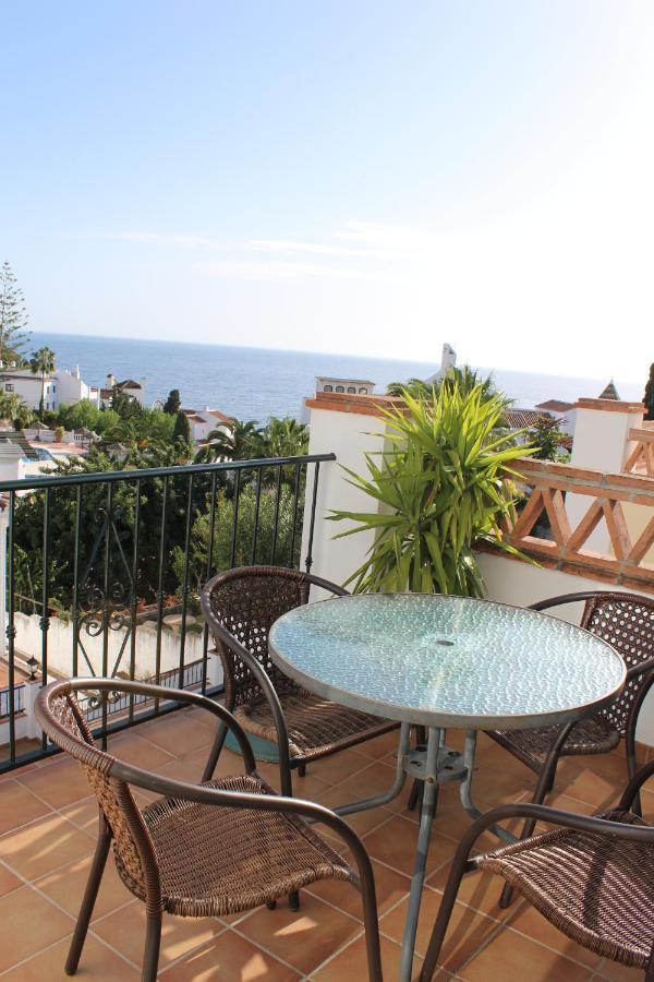 Playa Burriana, Tva Terasser, Havsutsikt, Pool Nerja Esterno foto