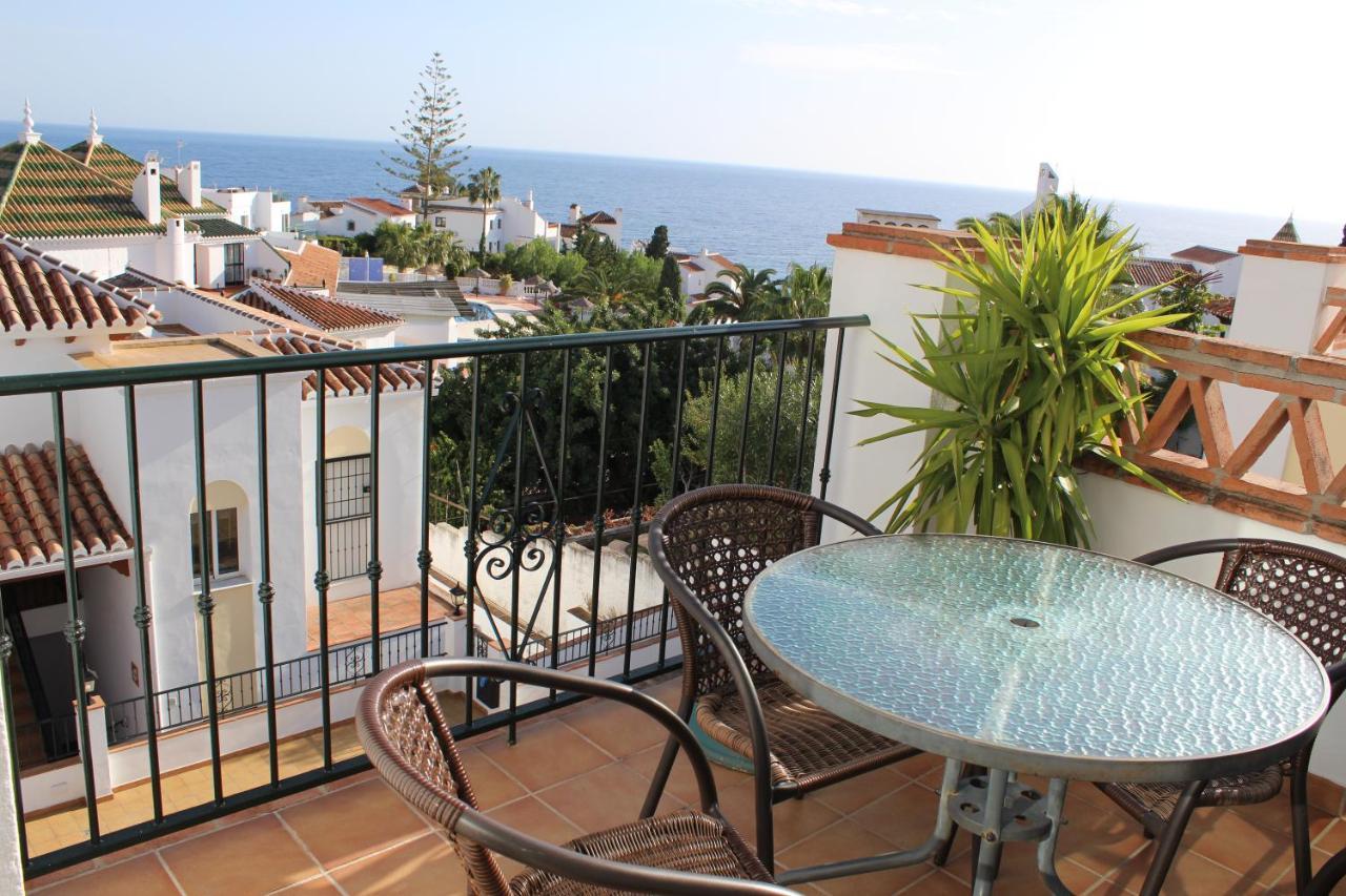 Playa Burriana, Tva Terasser, Havsutsikt, Pool Nerja Esterno foto