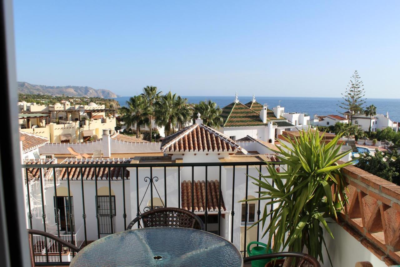 Playa Burriana, Tva Terasser, Havsutsikt, Pool Nerja Esterno foto